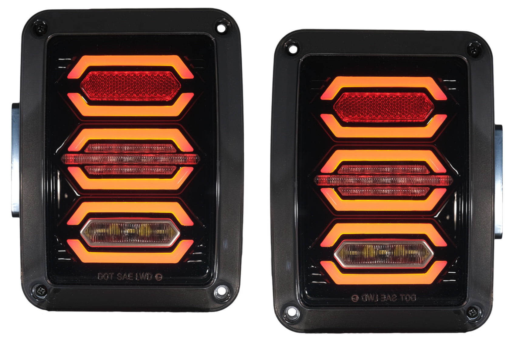 Rückleuchten Voll-LED Passend Für Jeep WranGLEr JK (2007-2017) Smoke KITT