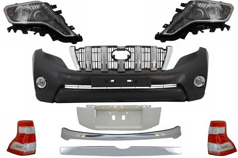Body Kit für Toyota Land Cruiser Prado F J150 Umwandlung 09 bis 14 Scheinwerfer- CarPartsTuning