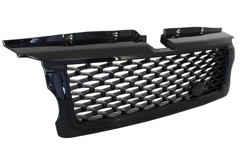 Mittelgrill Und Seitliche Lüftungsschlitze Passend Für Land Rover Range Rover Sport (2005-2008) L320 Autobiography Look All Black Edition KITT