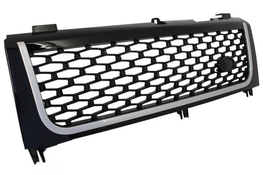 Mittelgitter Passend Für Land Range Rover Vogue III L322 (2002-2005) Piano Black & Silver Autobiography Supercharged Edition KITT