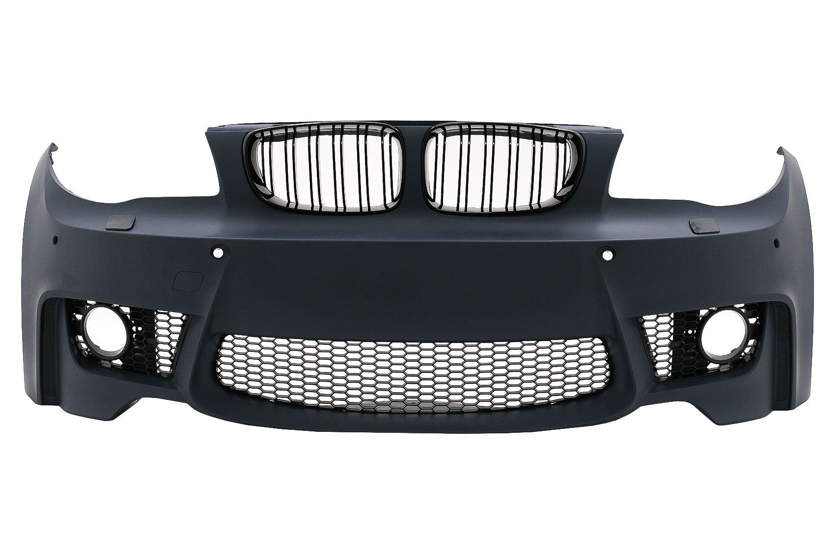 Stoßstange Nierengitter für BMW 1er E81 E82 E87 E88 2004-2011 1M Design mit SRA PDC Kühlergrill CarPartsTuning