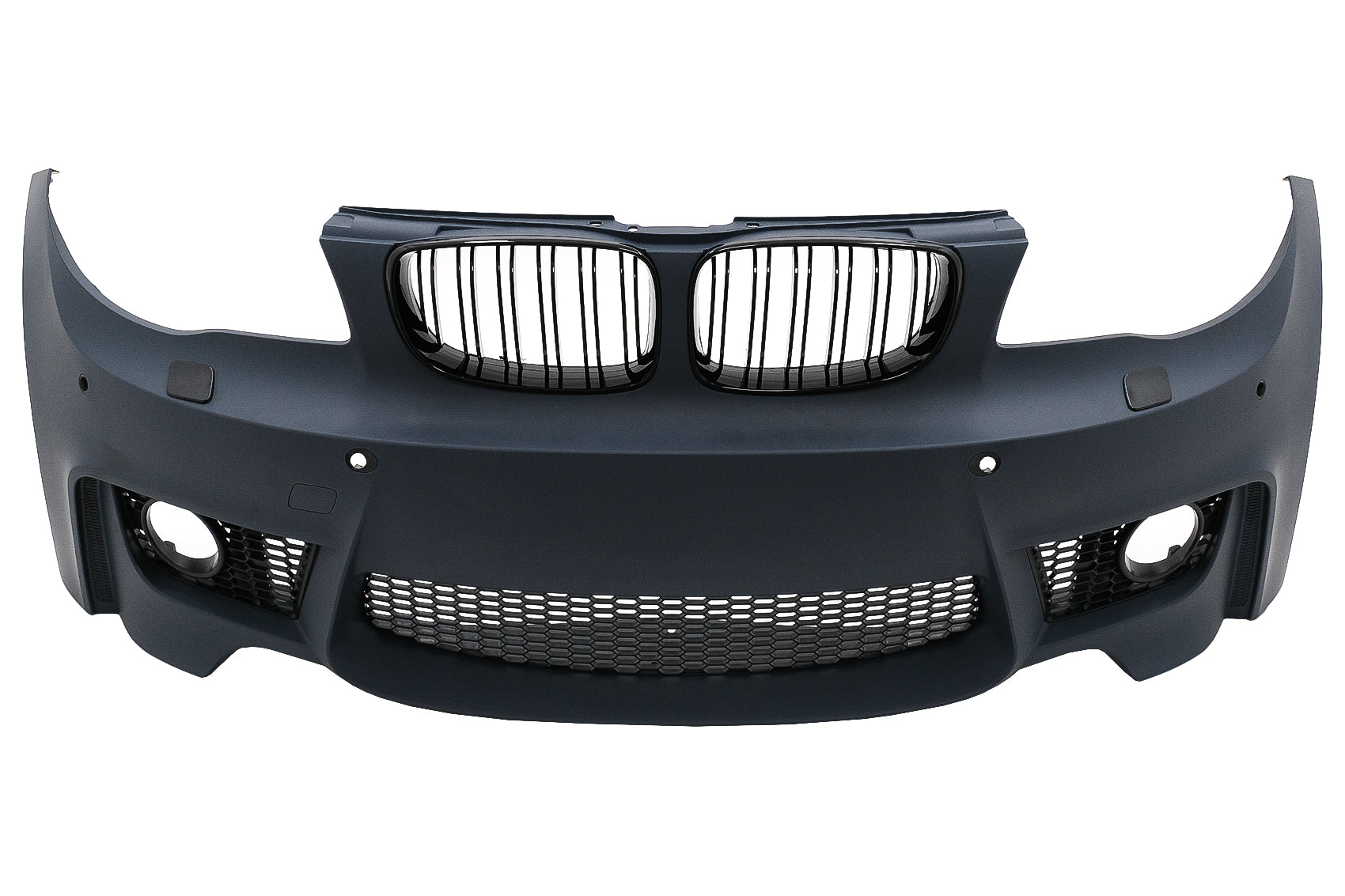 Stoßstange Nierengitter für BMW 1er E81 E82 E87 E88 2004-2011 1M Design mit SRA PDC Kühlergrill CarPartsTuning