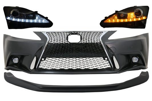 Stoßstange Spoilerlippe für Lexus IS XE20 06-13 IS F Facelift XE30 14+ LED Scheinwerfer CarPartsTuning
