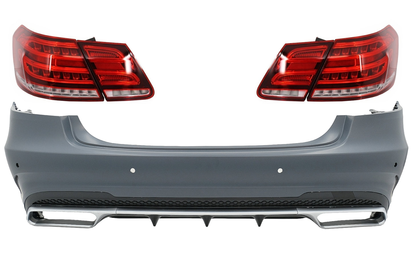 Stoßstange für Mercedes E W212 09-12 LED-Lichtleiste Rücklichter Facelift E63 Look CarPartsTuning