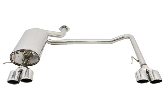 Komplette Auspuffanlage für BMW 5er E60 E61 03-10 Abgassystem Twin Double Quad CarPartsTuning