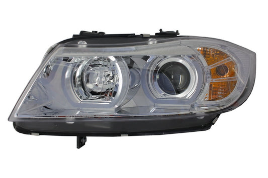 Scheinwerfer 3D LED Angel Eyes für BMW E90 E91 03.2005-08.2008 U-Type Chrome HID CarPartsTuning