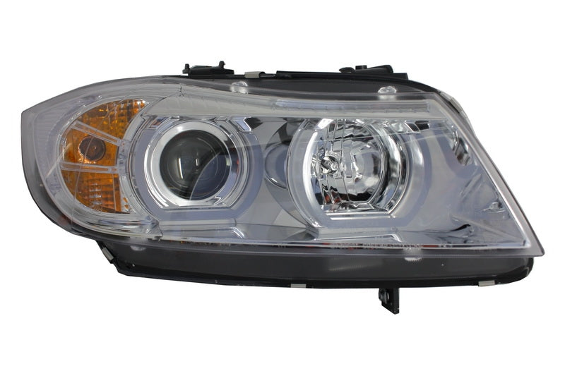 Scheinwerfer 3D LED Angel Eyes für BMW E90 E91 03.2005-08.2008 U-Type Chrome HID CarPartsTuning