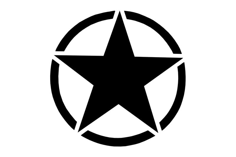 Aufkleber Stern Universal Passend Für Jeep WranGLEr JK Lkw Oder Andere Autos Schwarz KITT