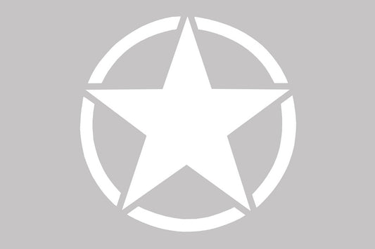 Aufkleber Stern Universal Passend Für Jeep WranGLEr JK Lkw Oder Andere Autos Weiß KITT