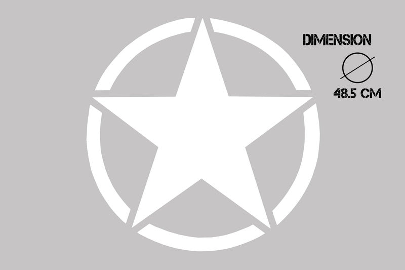 Aufkleber Stern Universal Passend Für Jeep WranGLEr JK Lkw Oder Andere Autos Weiß KITT