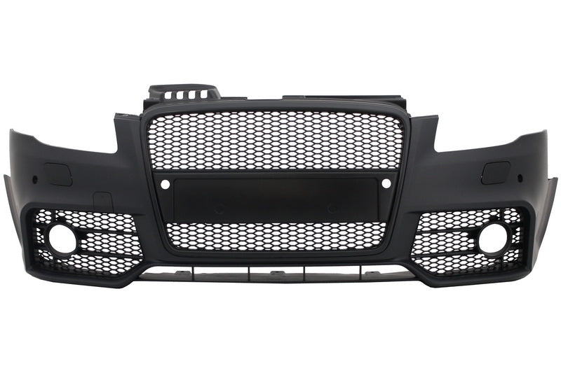 Stoßstange mit Kühlergrill für Audi A4 B7 2004-2008 RS4 Design Schwarz PDC SRA CarPartsTuning