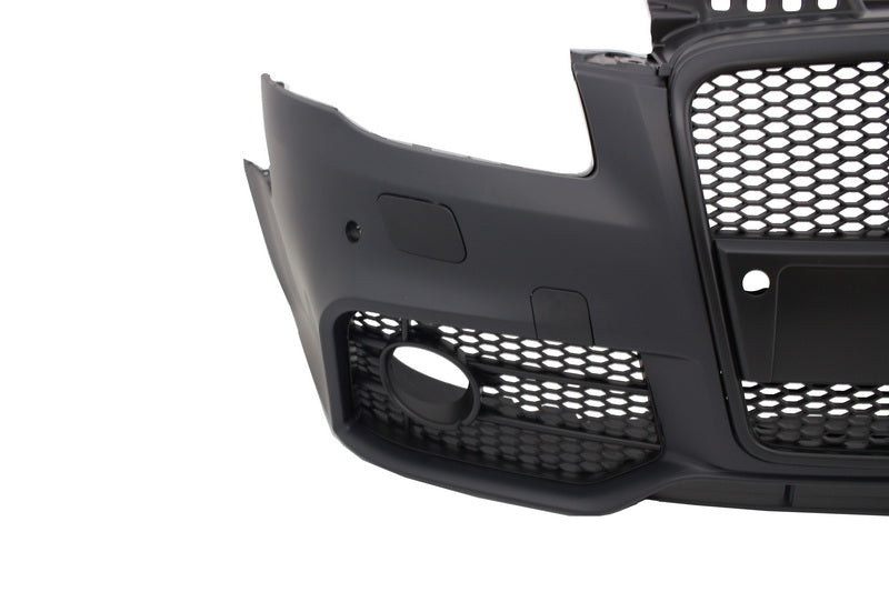 Stoßstange mit Kühlergrill für Audi A4 B7 2004-2008 RS4 Design Schwarz PDC SRA CarPartsTuning