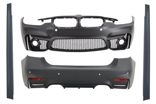 Bodykit für BMW F30 11-19 Stoßstange Gitter Seitenschweller EVO II M3 CS Look CarPartsTuning
