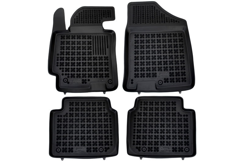 Gummi-Fußmatten für HYUNDAI Elantra V & VI 2010+ Geruchsfreier erhöhter Rand CarPartsTuning