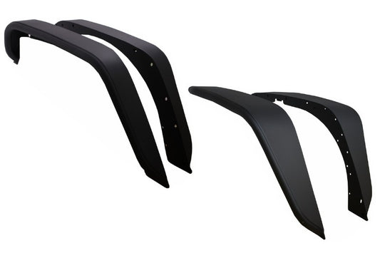 Crusher Tube Flat Steel Fender Flares für JEEP Wrangler Rubicon JK 07-17 CarPartsTuning