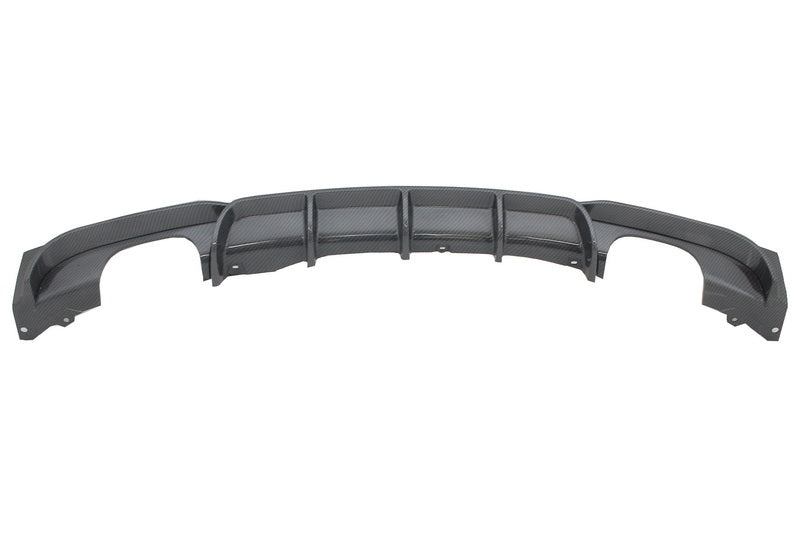 Diffusor Doppelter Ausgang für BMW 3er F30 F31 2011+ Limo Touring M Perform Look CarPartsTuning