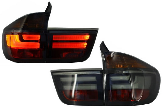 LED Rückleuchten für BMW X5 E70 2007-2010 Lichtleiste LCI Facelift Look Rauch CarPartsTuning