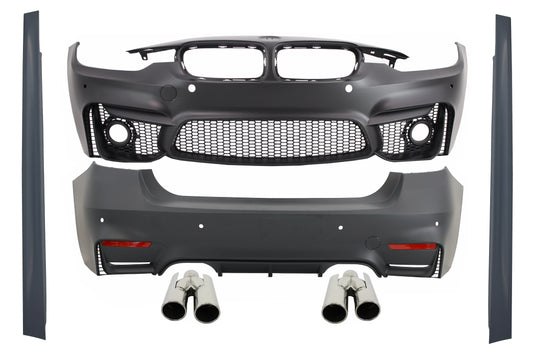 Bodykit für BMW F30 2011-2019 EVO II M3 CS Look Auspuff Tipps Quad ACS Look CarPartsTuning