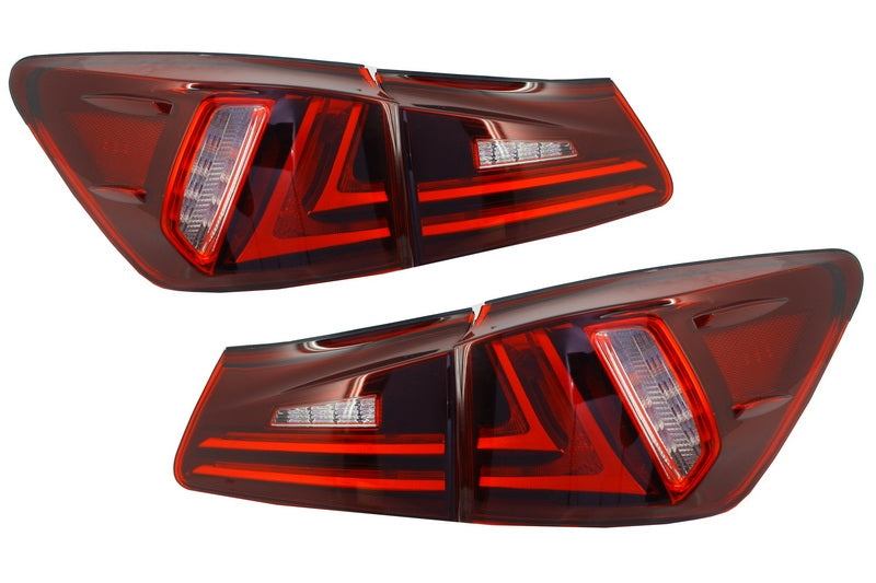 Rückleuchten Voll-LED Passend Für Lexus Xe20 (2006-2012) Lichtleiste Facelift XE30 Rot Klar KITT