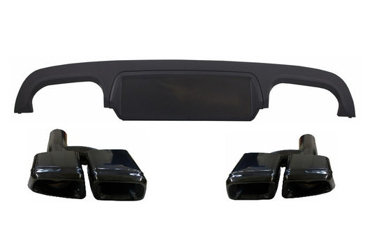 Diffusor für Mercedes S W221 05-13 Facelift S63 S65 Look Schalldämpfer Tipps CarPartsTuning