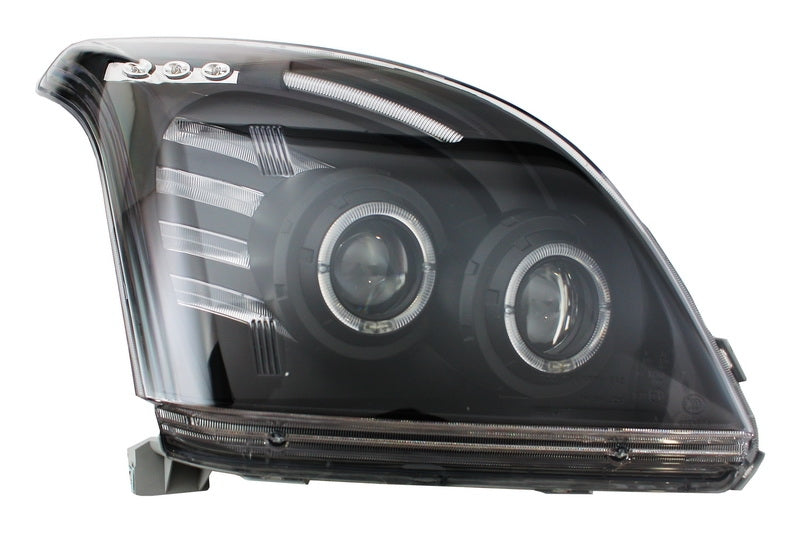 Scheinwerfer Angel Eye für Toyota Land Cruiser FJ120 03-08 Schwarz Halo-Felgen CarPartsTuning