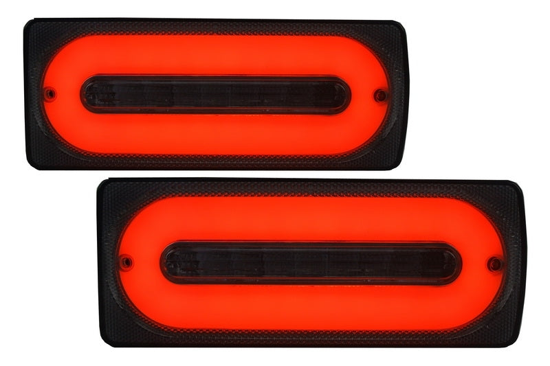 LED Rückleuchten Light Bar Smoke mit Türleisten Schwarz passend für Mercedes G-Klasse W463 (1989-2015) KITT