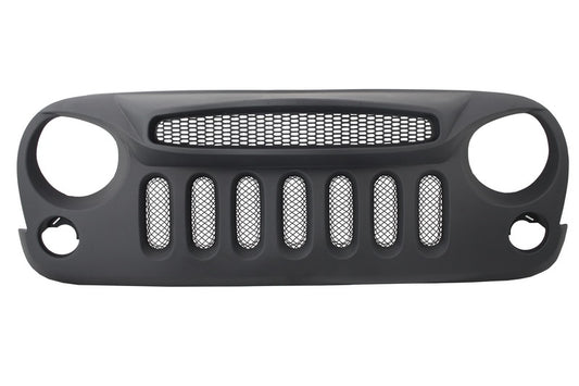 Scheinwerfer Kühlergrill für Jeep Wrangler Rubicon JK 07-17 LED Lichter Spectre Mask CarPartsTuning