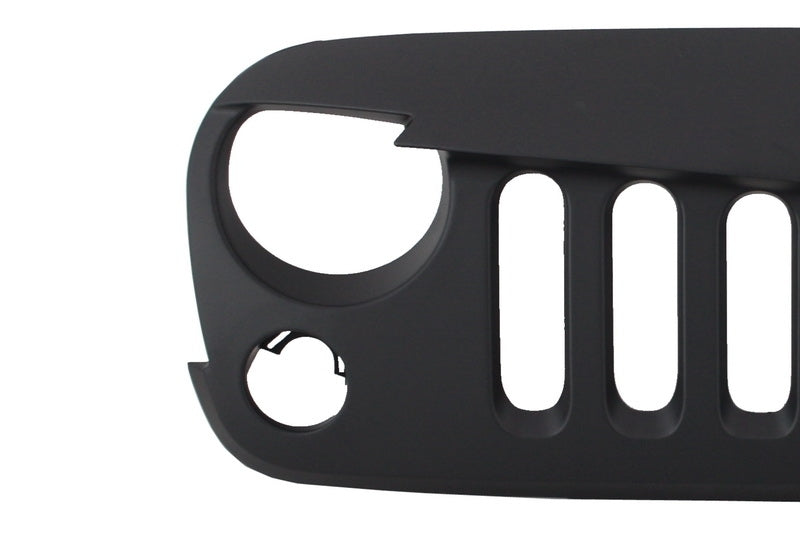 Mattschwarzer Kühlergrill HID Bi-Xenon-Scheinwerfer für JEEP Wrangler Rubicon JK 07-17 CarPartsTuning