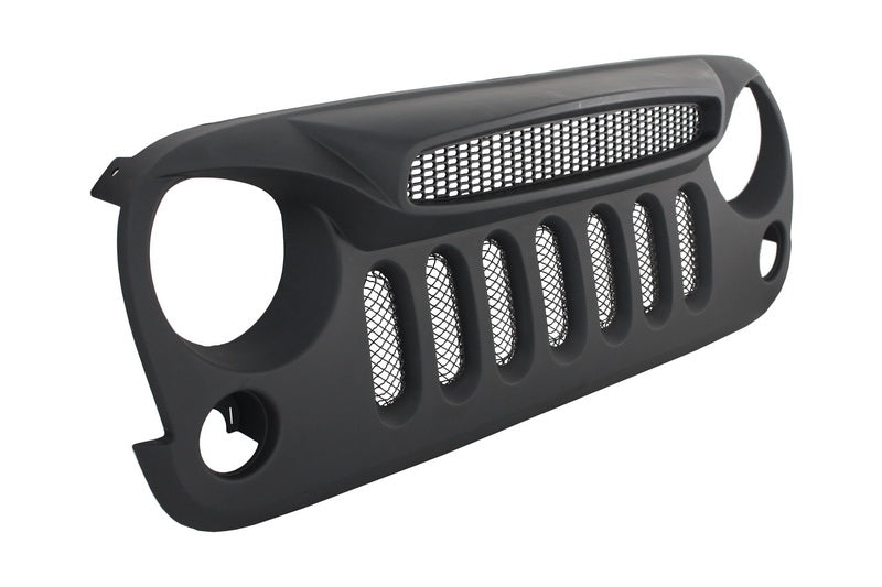 Kühlergrill Scheinwerfer für JEEP Wrangler Rubicon JK 07-17 Kotflügelseiten LED Blinker Spectre Mask CarPartsTuning