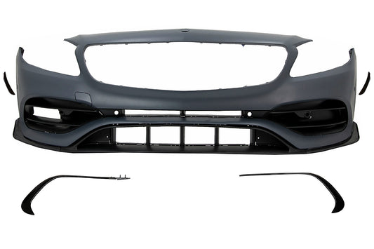 Body Kit für Mercedes A W176 12-18 A45 Look Spoiler Splitter Lamellen Aero CarPartsTuning
