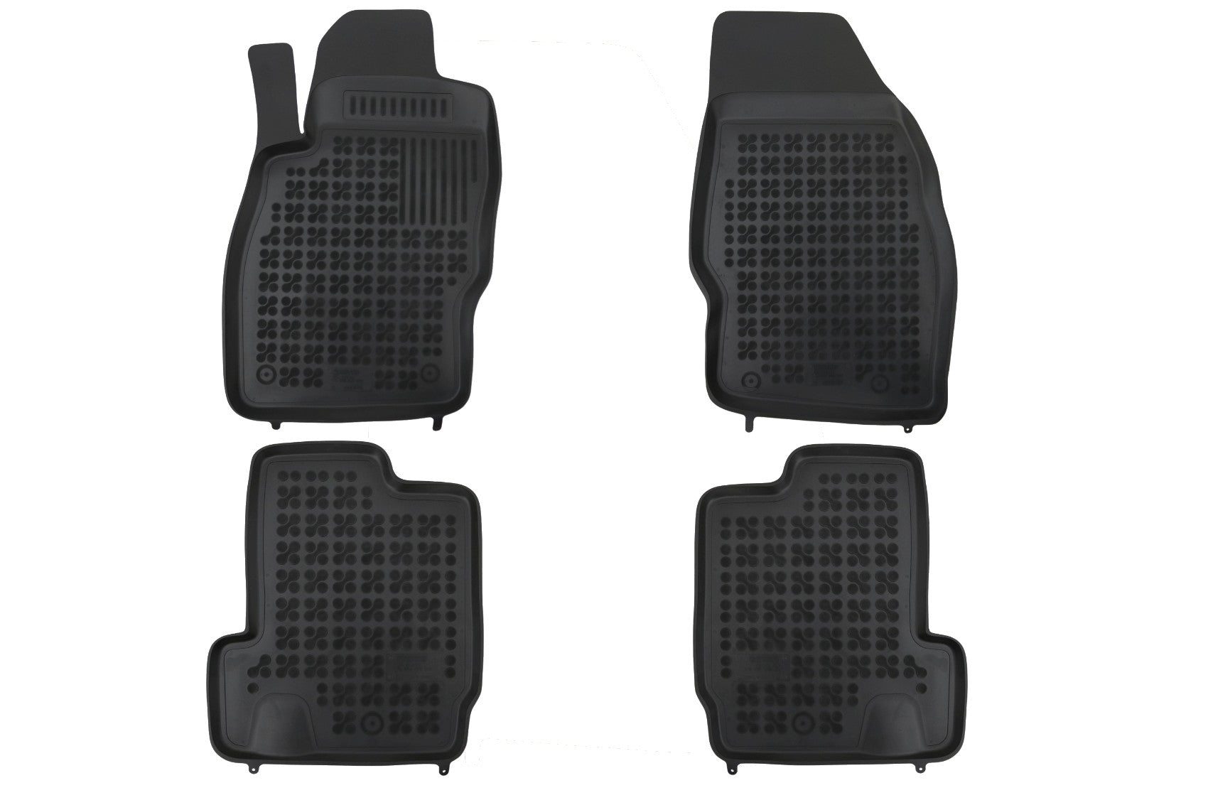 Fußmatte Gummi Schwarz passend für OPEL Adam 2013 Rezaw Plast