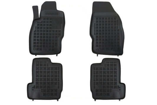 Fußmatte Gummi Schwarz passend für OPEL Adam 2013 Rezaw Plast
