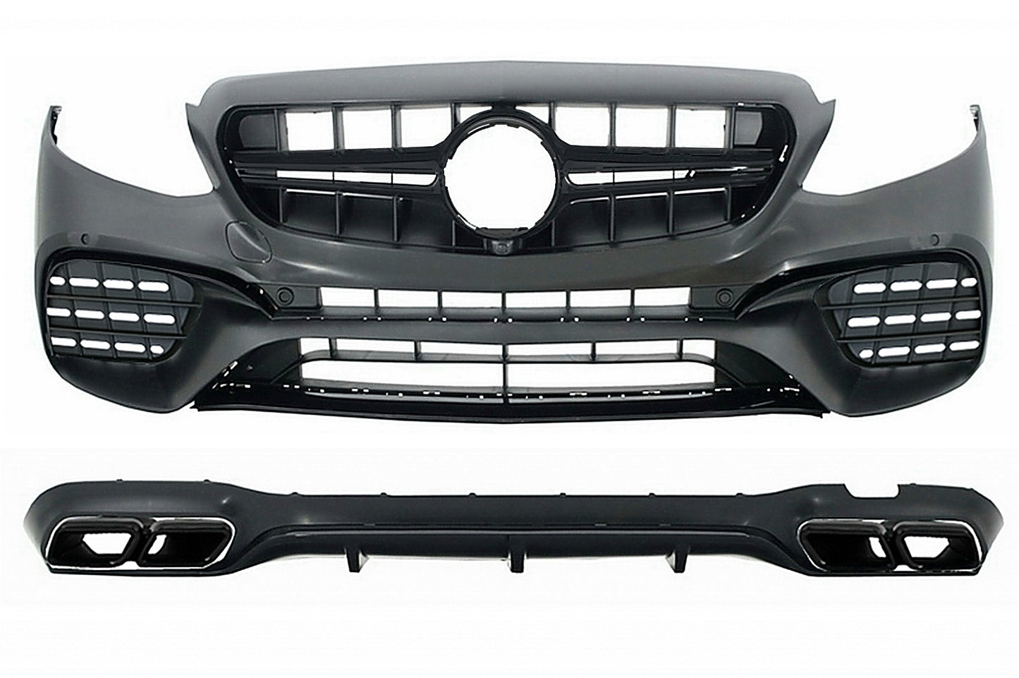 Body Kit für Mercedes E-Klasse W213 16-19 E63 Look Stoßstange Auspuff CarPartsTuning