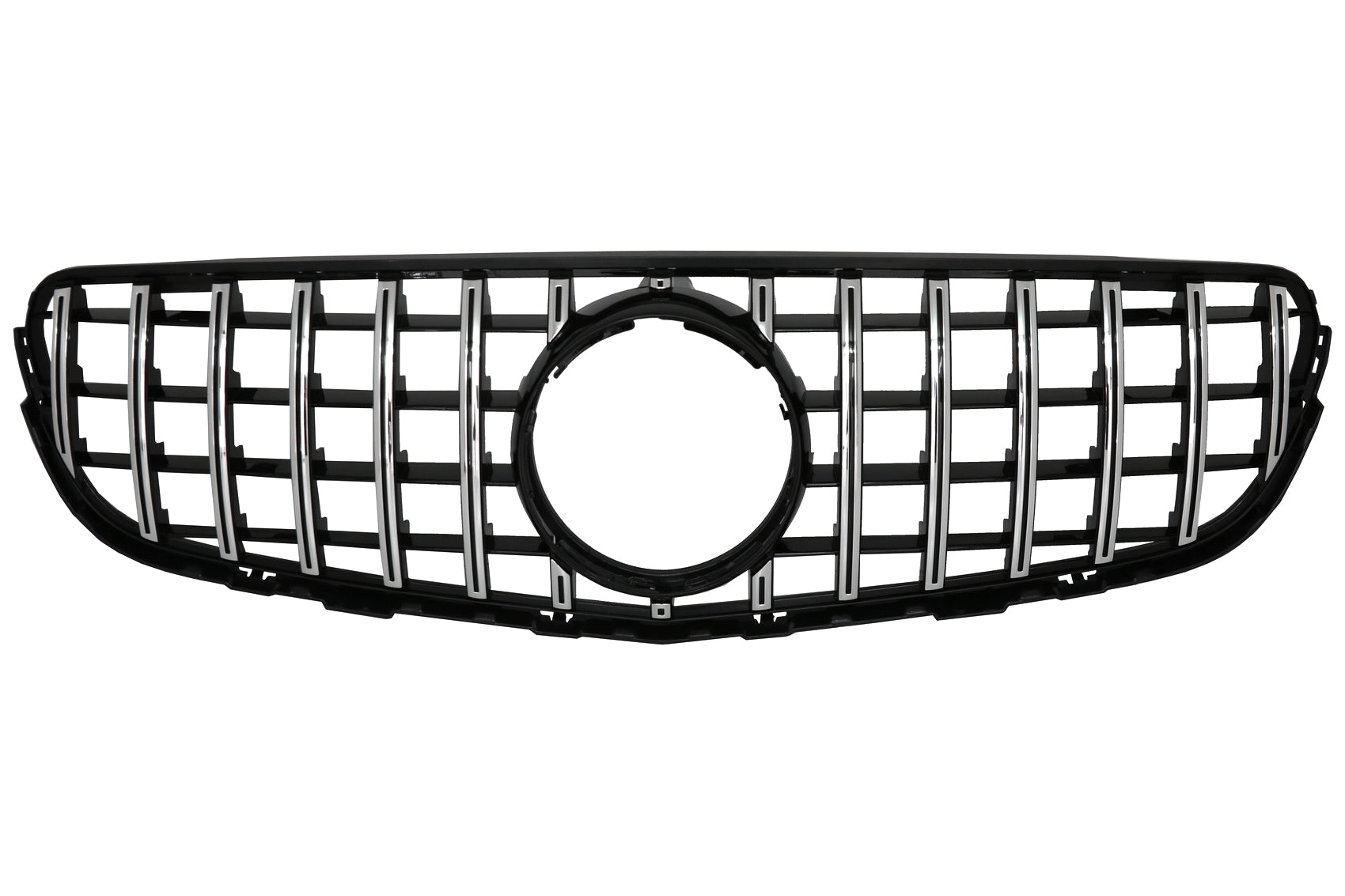 Kühlergrill für MERCEDES GLC X253 C253 2015-2018 GT R Panamericana Look Chrom CarPartsTuning