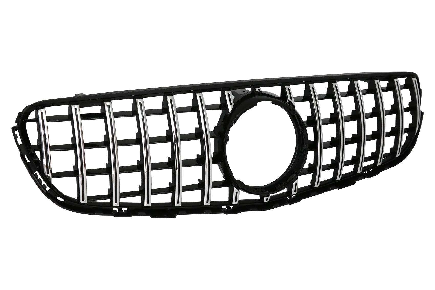 Kühlergrill für MERCEDES GLC X253 C253 2015-2018 GT R Panamericana Look Chrom CarPartsTuning