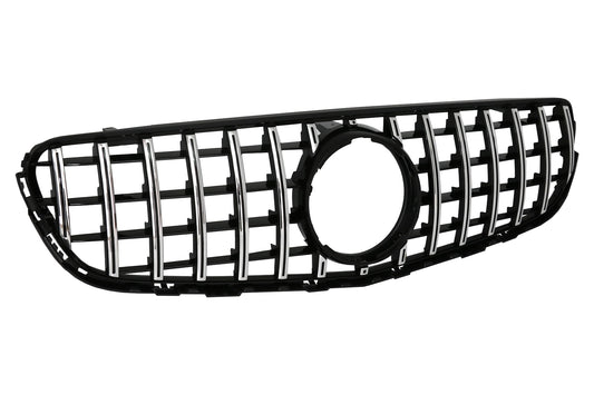 Kühlergrill für MERCEDES GLC X253 C253 2015-2018 GT R Panamericana Look Chrom CarPartsTuning