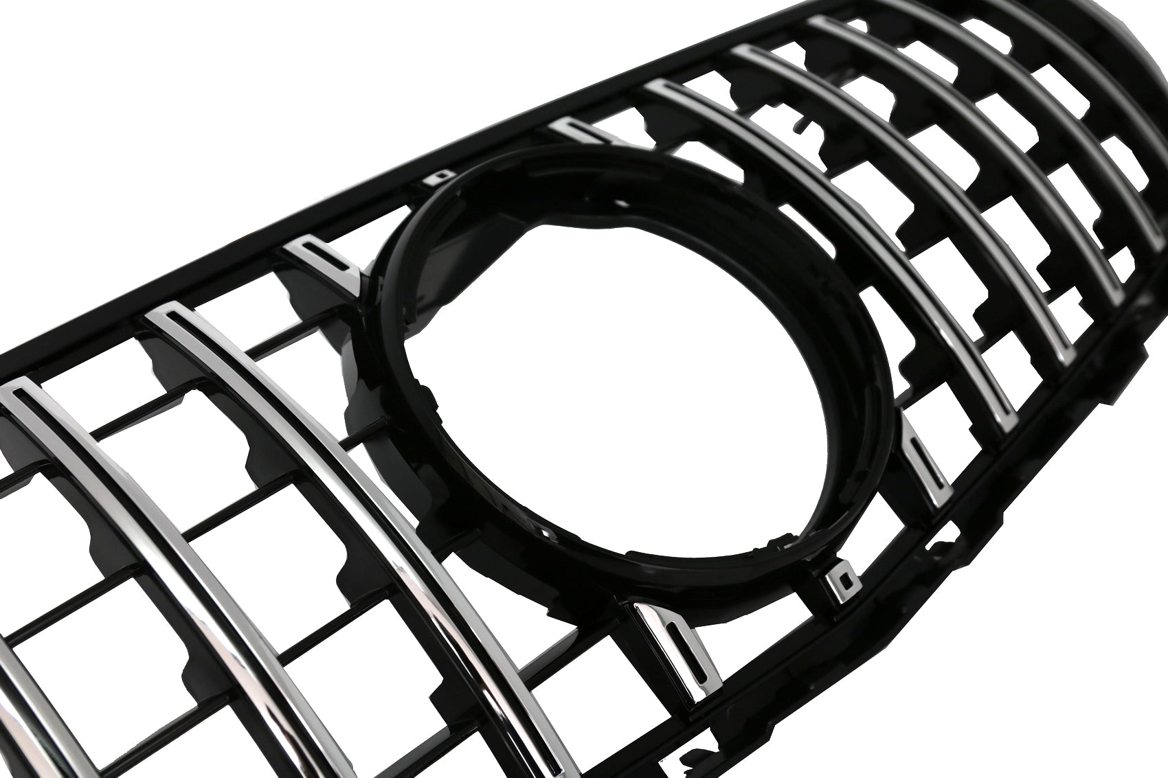 Kühlergrill für MERCEDES GLC X253 C253 2015-2018 GT R Panamericana Look Chrom CarPartsTuning