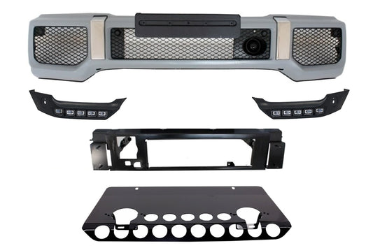 Frontstoßstange Unterfahrschutz Spoiler LED DRL für Mercedes W463 89-16 Look CarPartsTuning