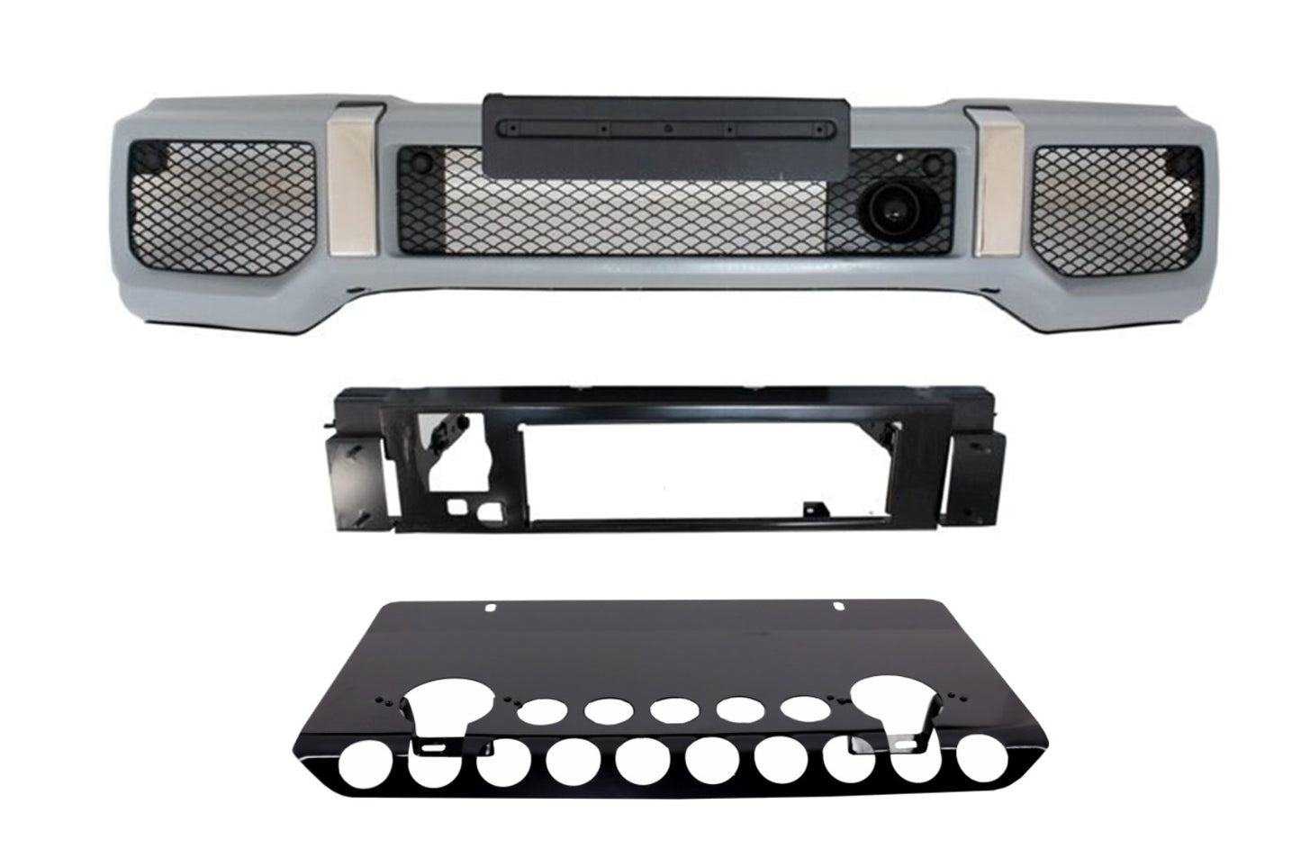 Frontstoßstange Unterfahrschutz schwarz für Mercedes W463 G-Klasse 89-17 Look CarPartsTuning