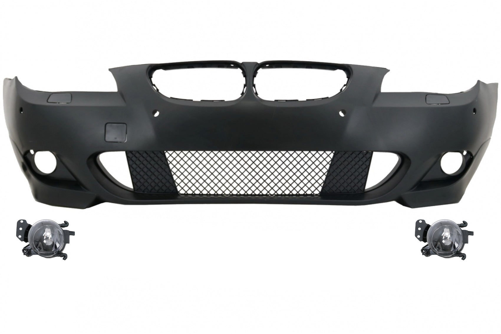 Stoßstange PDC 24mm für BMW 5er E60 E61 03-07 Nebelscheinwerfer M-Technik Look CarPartsTuning