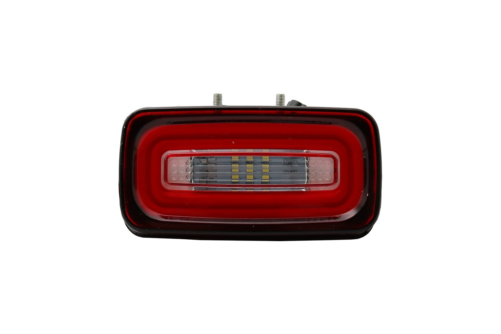 LED Heckstoßstange Nebelscheinwerfer Lichtleiste passend für Mercedes G-Klasse W463 (1989-2015) Rot Klar KITT