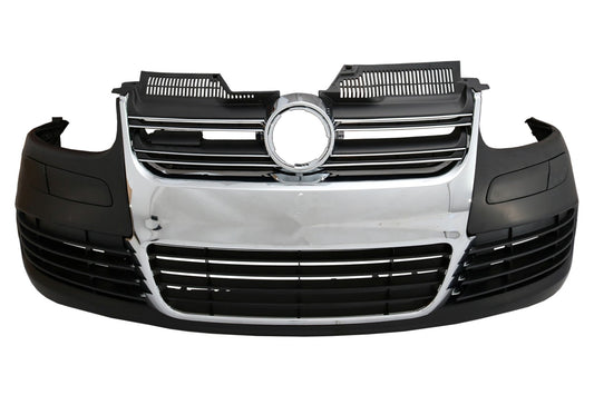 Stoßstange für VW Golf V 5 2003-2007 Seitenschweller R32 Look Chrome Gitter CarPartsTuning