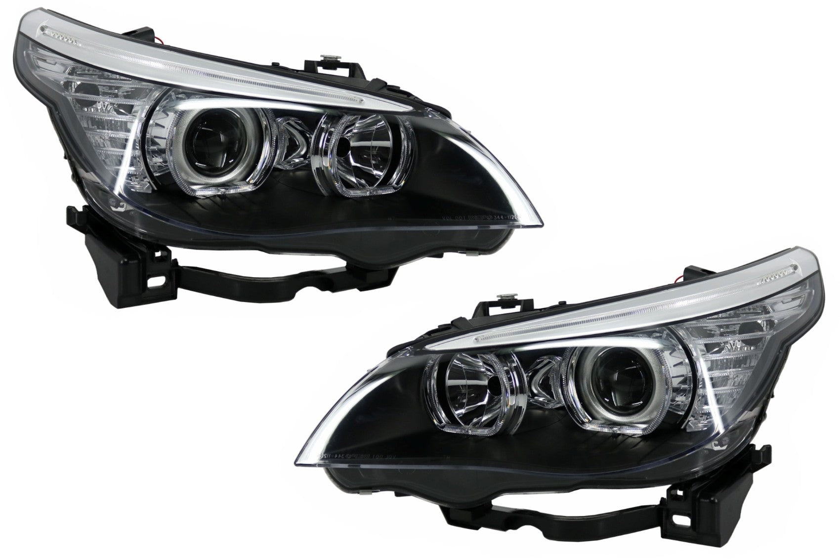 LED TFL Tagfahrlicht Angel Eyes Scheinwerfer für BMW 5er E60 E61 2003-2007 LCI Look CarPartsTuning