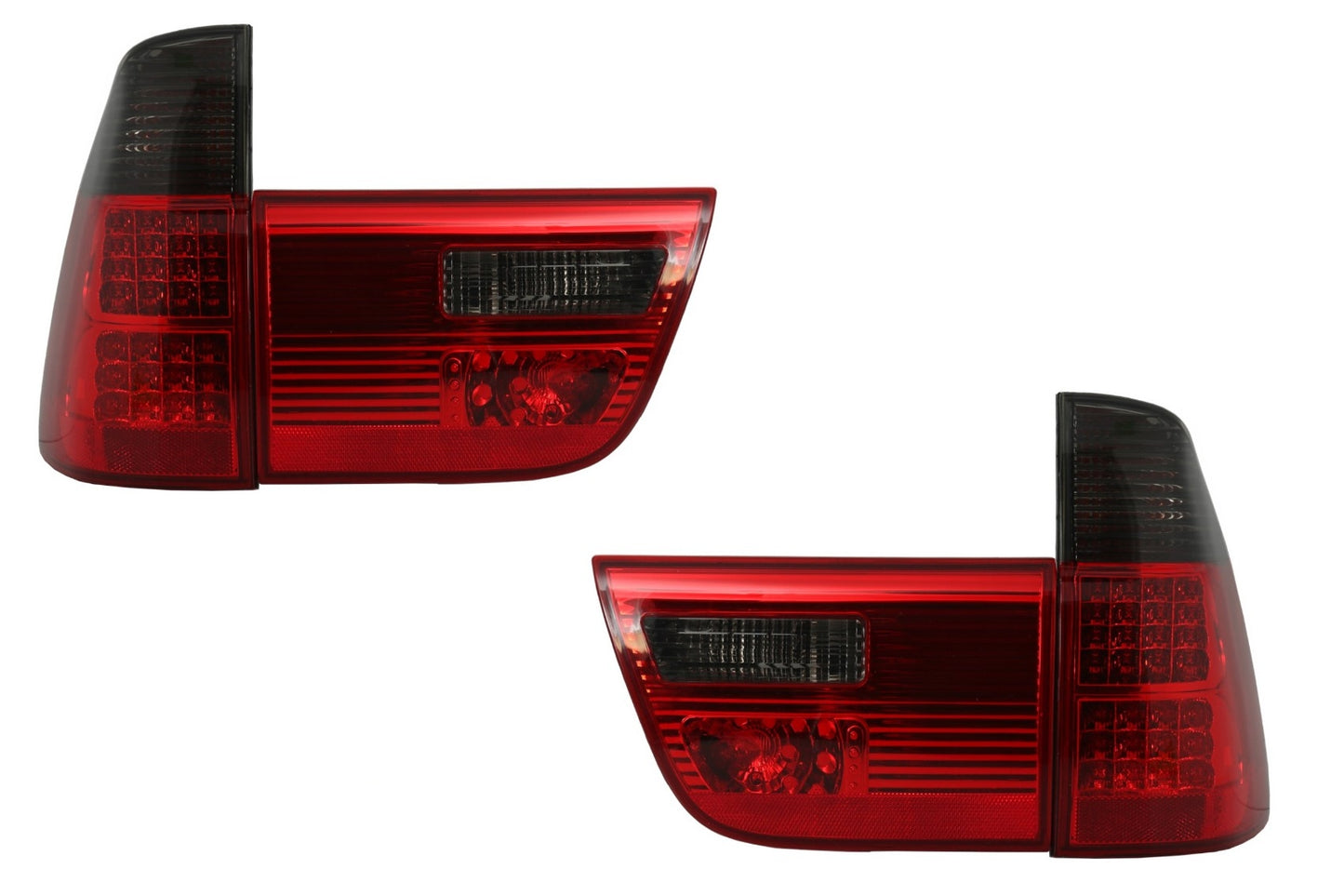 LED Rückleuchten für BMW X5 E53 1998-10 / 2003 Nebelscheinwerfer Smoke & Red- CarPartsTuning