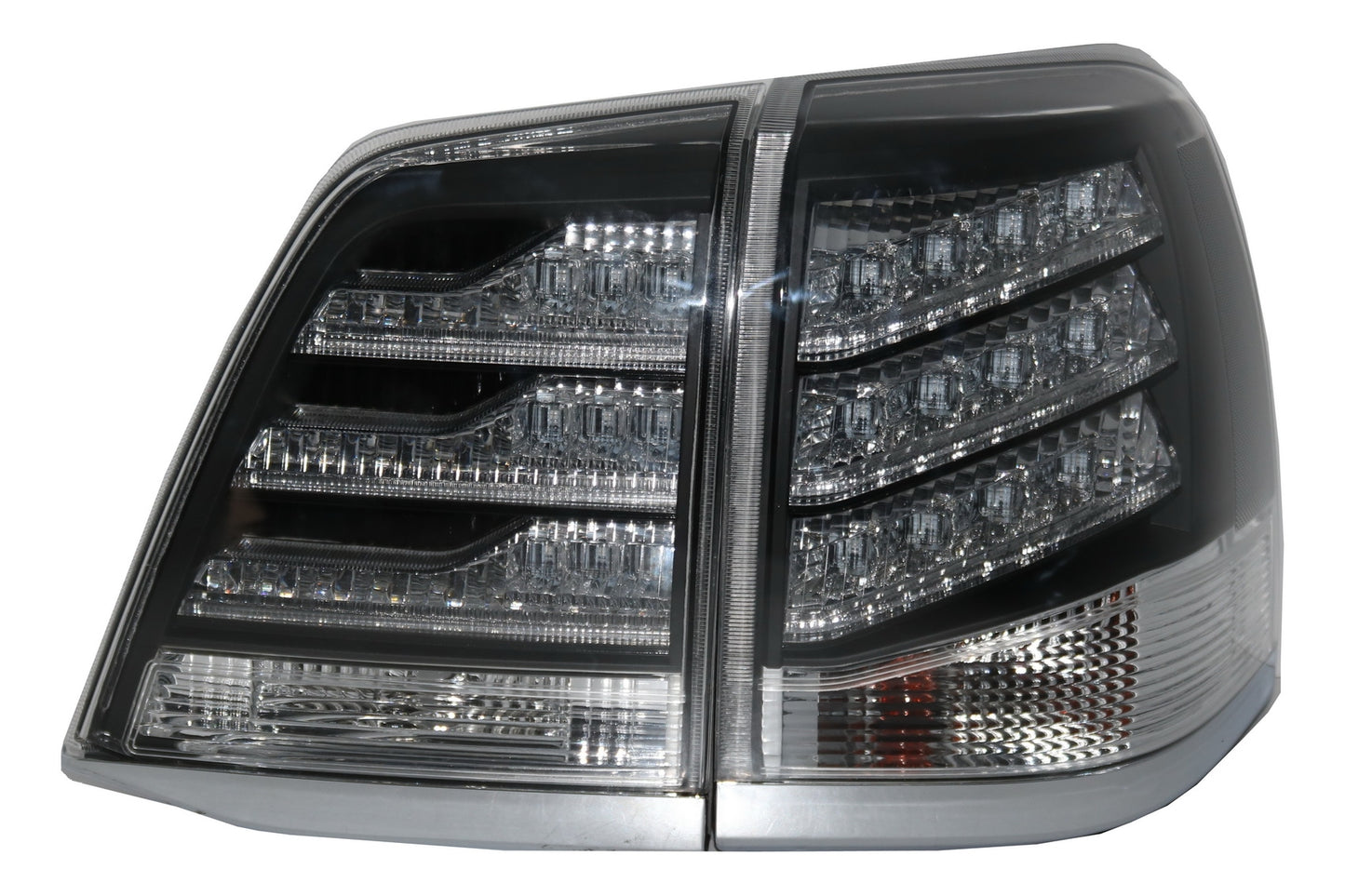 Rücklichter LED für TOYOTA Land Cruiser FJ200 J200 08-11 Schwarz und Weiß CarPartsTuning