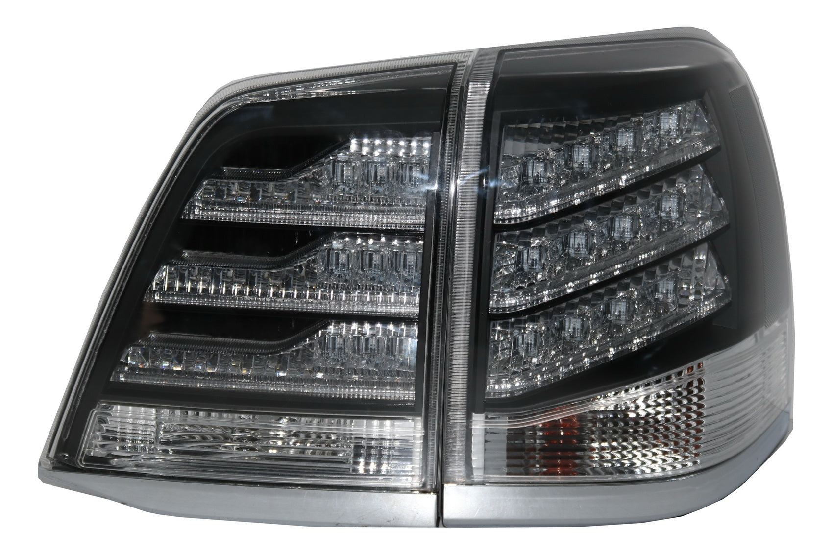 Rücklichter LED für TOYOTA Land Cruiser FJ200 J200 08-11 Schwarz und Weiß CarPartsTuning