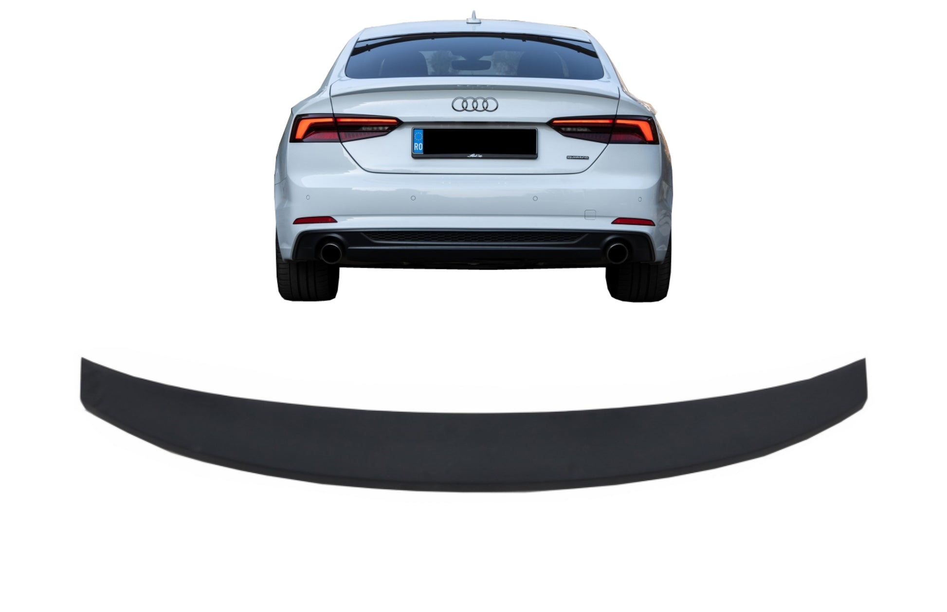 Kofferraumdeckel Spoiler für AUDI A5 F5 8W8 5D Sportback 2017+ OE Look CarPartsTuning