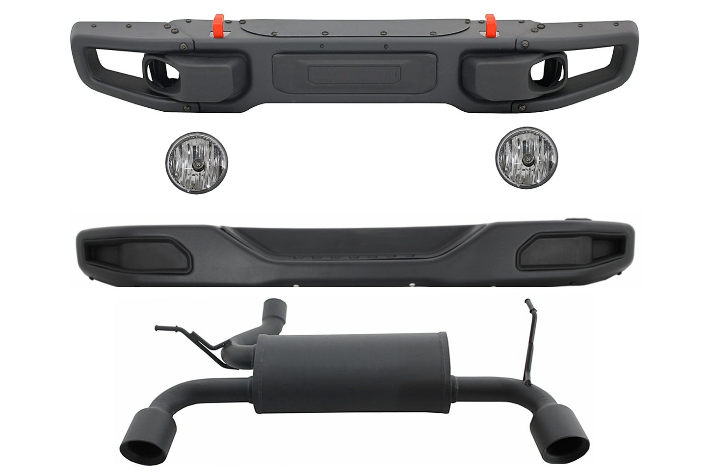Bodykit für Jeep Wrangler Rubicon JK 07-17 10th Anniversary Auspuff CarPartsTuning