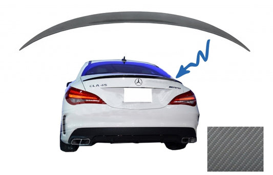 Heckspoiler für MERCEDES CLA C117 W117 13-18 Kofferraumspoiler Carbon Design- CarPartsTuning