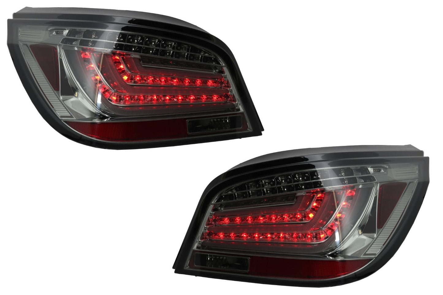 LED Bar Rückleuchten für BMW 5er E60 2003-2007 Nebelscheinwerfer Smoke Look CarPartsTuning